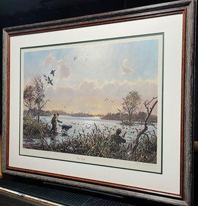 John P. Cowan - Bad Angle - Lithograph Print 1980 - Brand New Custom Sporting Frame