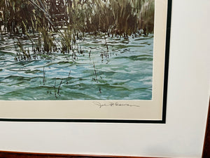John P. Cowan - Bayleaf Blind - Lithograph 1976 - Brand New Custom Sporting Frame