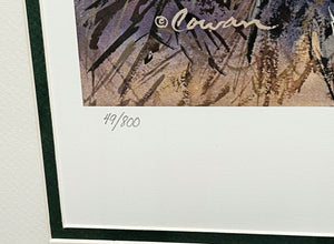John P. Cowan Cactus Covey Lithograph Year 1988 - Brand New Super Custom Sporting Frame