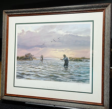 Load image into Gallery viewer, John P. Cowan Catchin&#39; Up Lithograph Artist Proof Year 1998 - Brand New Super Custom Sporting Frame