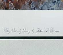 Load image into Gallery viewer, John P. Cowan Clay County Covey Lithograph Year 1992- Brand New Super Custom Sporting Frame
