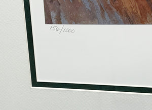 John P. Cowan Clay County Covey Lithograph Year 1992- Brand New Super Custom Sporting Frame