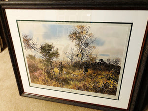 John P. Cowan - Creek Bottom - Lithograph 1978 - Brand New Custom Sporting Frame