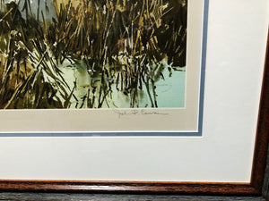 John P. Cowan - Dawn Flight - Lithograph - Printed 1971 - Brand New Custom Sporting Frame