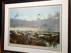 John P. Cowan - Dawn Flight - Lithograph - Printed 1971 - Brand New Custom Sporting Frame