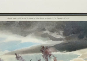 John P. Cowan - Gettin' Well - Lithograph 1973 -  Brand New Custom Sporting Frame