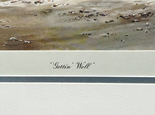 Load image into Gallery viewer, John P. Cowan - Gettin&#39; Well - Lithograph 1973 -  Brand New Custom Sporting Frame