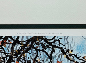 John P. Cowan - Glory Hole -  Lithograph 1988 - Brand New Custom Sporting Frame,