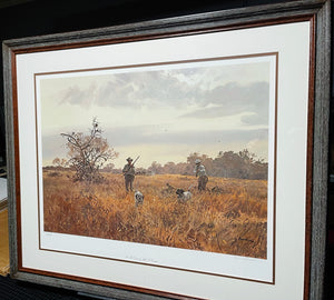 John P. Cowan - In The Open - Lithograph 1990 - Brand New Custom Sporting Frame