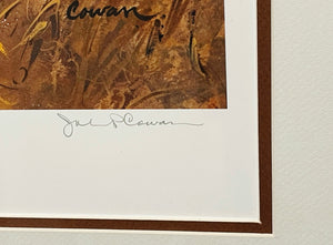 John P. Cowan - In The Open - Lithograph 1990 - Brand New Custom Sporting Frame