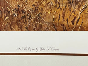 John P. Cowan - In The Open - Lithograph 1990 - Brand New Custom Sporting Frame