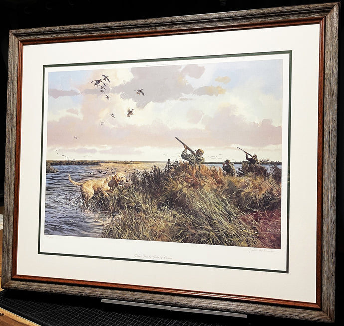 John P. Cowan Judas Hen Lithograph Year 1999 - Brand New Custom Sporting Frame