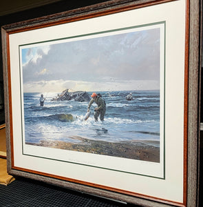 John P. Cowan - Maybe A Keeper - Lithograph 2004 - Brand New Custom  Sporting Frame