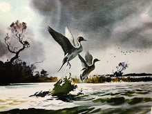 Load image into Gallery viewer, John P. Cowan Moving Out Artist Proof Lithograph Year 1965 - Brand New Super Custom Sporting Frame