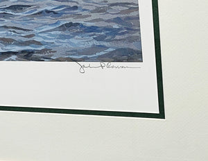 John P. Cowan - Moving School - Lithograph 2006 - Brand New Custom Sporting Frame