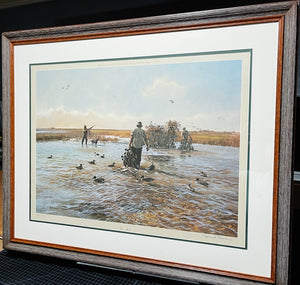 John P. Cowan One More Lithograph Year 1981 - Brand New Super Custom Sporting Frame