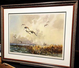 John P. Cowan Portable Blind Lithograph Year 1969 - Brand New Super Custom Sporting Frame