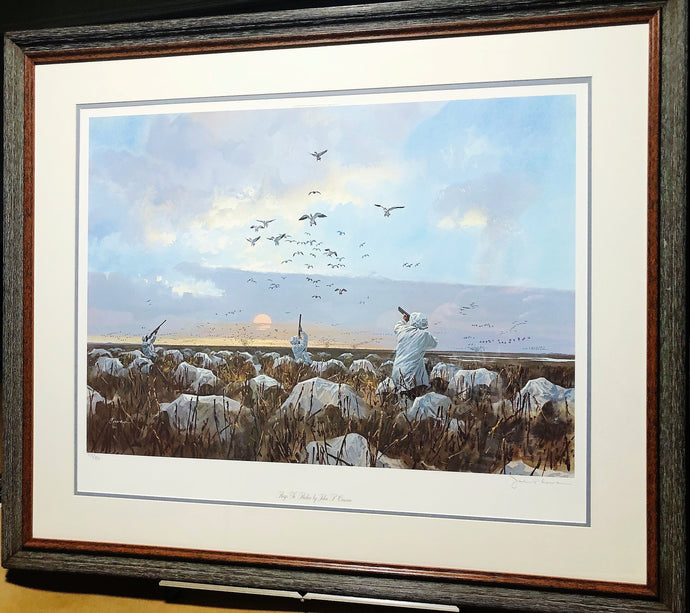 John P. Cowan Rags To Riches Lithograph Year 1991 - Brand New Custom Sporting Frame