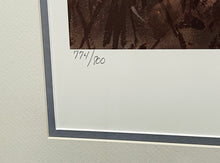 Load image into Gallery viewer, John P. Cowan - Windy Morning - Lithograph 1996 - Brand New Custom Sporting Frame