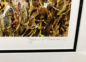 John P. Cowan Second Wave Lithograph Year 1990 - Brand New Super Custom Sporting Frame