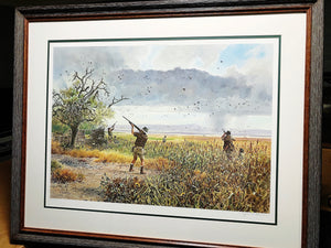 John P. Cowan Second Wave Lithograph Year 1990 - Brand New Super Custom Sporting Frame
