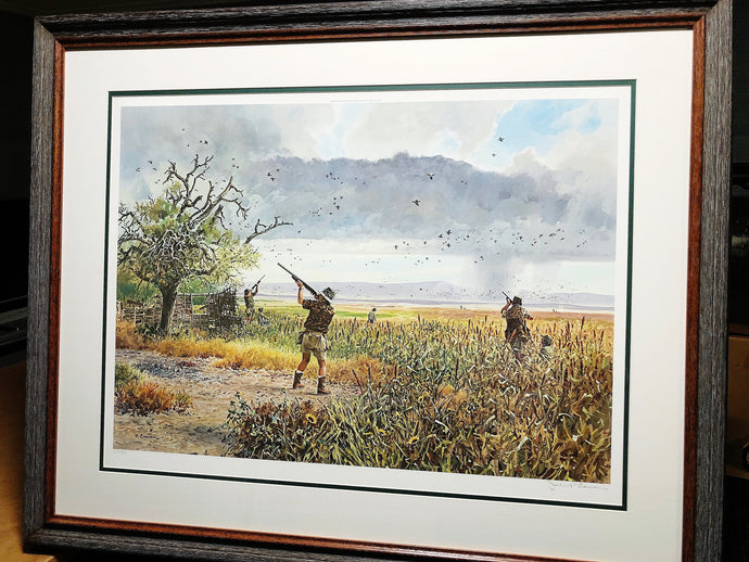 John P. Cowan Second Wave Lithograph Year 1990 - Brand New Super Custom Sporting Frame