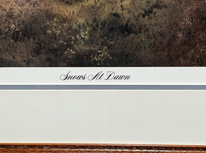 John P. Cowan Snows At Dawn Lithograph AP 1988 - Brand New Super Custom Sporting Frame