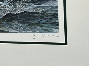 John P. Cowan Sundown School Lithograph Year 1989 - Brand New Super Custom Sporting Frame
