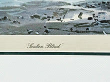 Load image into Gallery viewer, John P. Cowan Sunken Blind Lithograph Year 1979 - Brand New Super Custom Sporting Frame