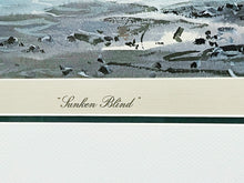 Load image into Gallery viewer, John P. Cowan Sunken Blind Lithograph Year 1979 - Brand New Custom Sporting Frame