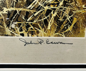 John P. Cowan - Two Down - Lithograph 1974 - Brand New Custom Sporting Frame