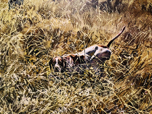 John P. Cowan - Two Down - Lithograph 1974 - Brand New Custom Sporting Frame