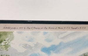 John P. Cowan - Two Down - Lithograph 1974 - Brand New Custom Sporting Frame