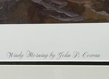 Load image into Gallery viewer, John P. Cowan - Windy Morning - Lithograph 1996 - Brand New Custom Sporting Frame