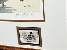 Load image into Gallery viewer, Ken Carlson - 1982 Texas Waterfowl Duck Stamp Print With Double Stamps - Brand New Custom Sporting Frame