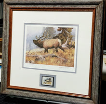 Load image into Gallery viewer, Ken Carlson 1984 Boone And Crockett Club Stamp Print With Stamp - Brand New Super Custom Sporting Frame
