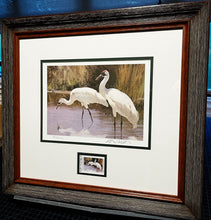 Load image into Gallery viewer, Ken Carlson - 1985 Texas First of Series Non-Game Stamp Print With Stamp - Brand New Custom Sporting Frame