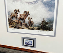 Load image into Gallery viewer, Ken Carlson 1986 Boone and Crockett Club Stamp Print With Stamp - Brand New Custom Sporting Frame