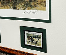 Load image into Gallery viewer, Ken Carlson - 1987 Texas Turkey Stamp Print With Double Stamps - Brand New Custom Sporting Frame