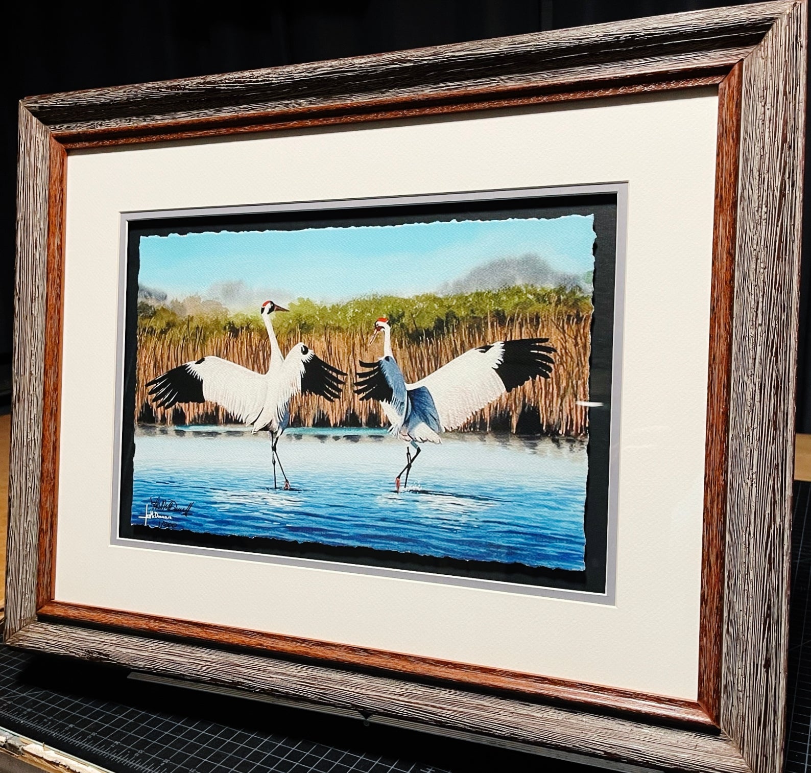 Les McDonald Dancing Whoopers -GiClee Artist Proof Number 1 Of 200 - Brand New Super Custom Sporting Frame
