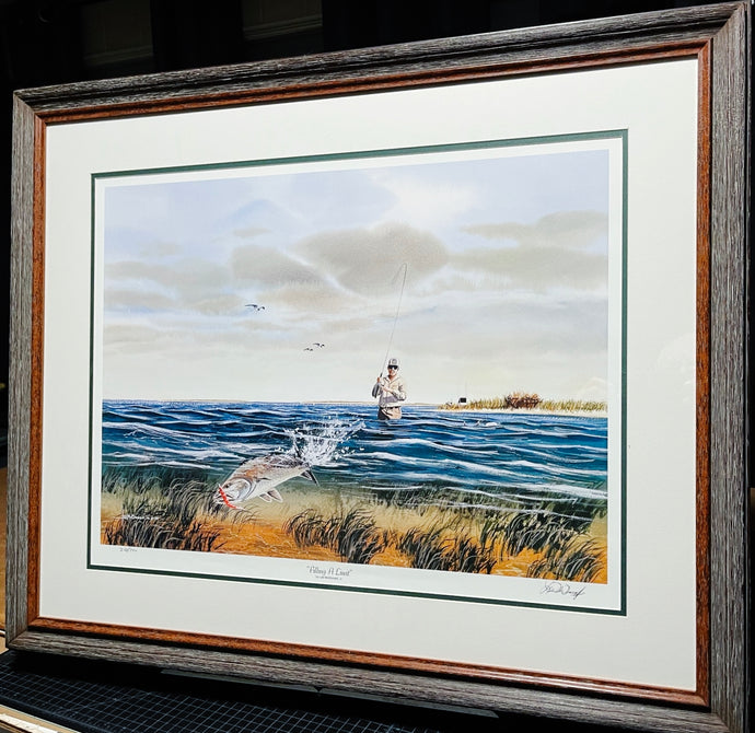 Les McDonald Filling A Limit Lithograph - Brand New Super Custom Sporting Frame