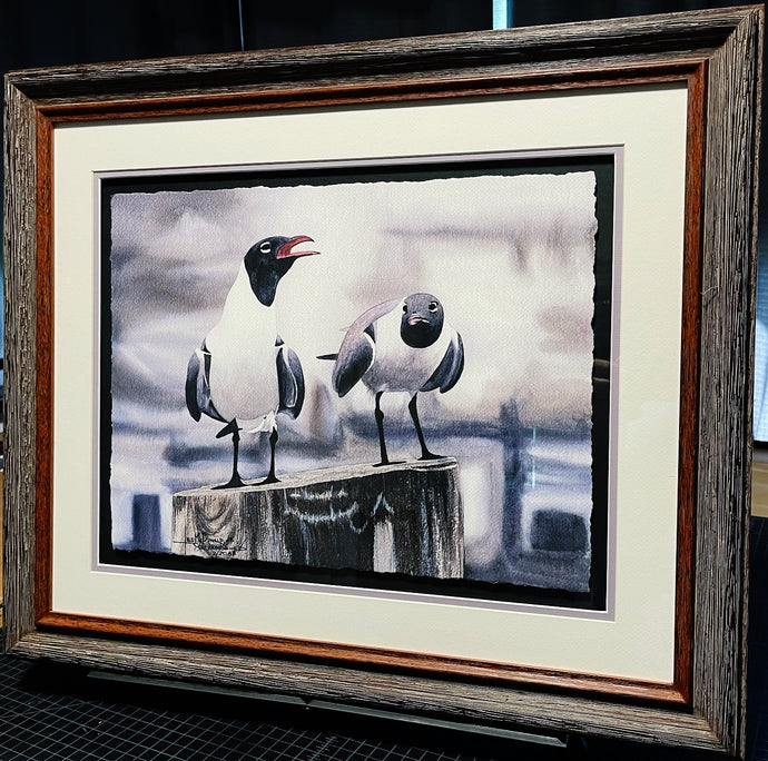 Les McDonald Hey I'm Talking Here GiClee Half Sheet Artist Proof #1 - Brand New Super Custom Sporting Frame