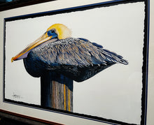 Load image into Gallery viewer, Les McDonald Pelican Perch GiClee Full Sheet - Brand New Custom Sporting Frame