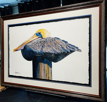 Load image into Gallery viewer, Les McDonald Pelican Perch GiClee Full Sheet - Brand New Custom Sporting Frame