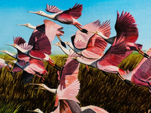 Load image into Gallery viewer, Les McDonald Tidal Flats Roseate&#39;s GiClee 3/4 Sheet Artist Proof - Brand New Super Custom Sporting Frame