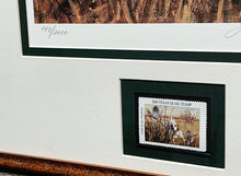 Load image into Gallery viewer, Lou Pasqua - 2000 Texas Quail Stamp Print With Stamp - Brand New Custom Sporting Frame