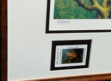 Load image into Gallery viewer, Mark Susinno - 2004 Texas Freshwater First Of Series Stamp Print With Double Stamps - Brand New Custom Sporting Frame