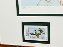 Load image into Gallery viewer, Maynard Reece 1983 Texas Waterfowl Duck Stamp Print With Double Stamps - Brand New Super Custom Sporting Frame