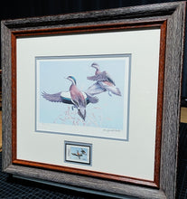 Load image into Gallery viewer, Maynard Reece  1983 Texas Waterfowl Duck Stamp Print With Stamp - Brand New Super Custom Sporting Frame