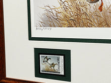 Load image into Gallery viewer, Maynard Reece  1988 National Fish And Wildlife Foundation Stamp Print With Double Stamps - Brand New Super Custom Sporting Frame    ***  SPRING SPECIAL  ***